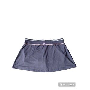 Fila Skort Women's XL Athletic Stretch Tie Waist  Zip Pocket Grey Golf Tennis